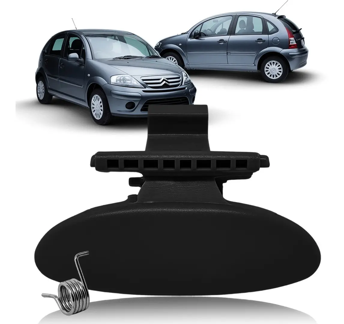 Tirador de guantera + muelle para Citroën C3 (negro)