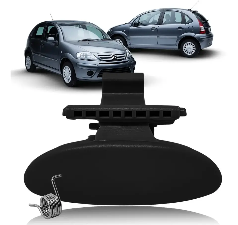 Tirador de guantera + muelle para Citroën C3 (negro)