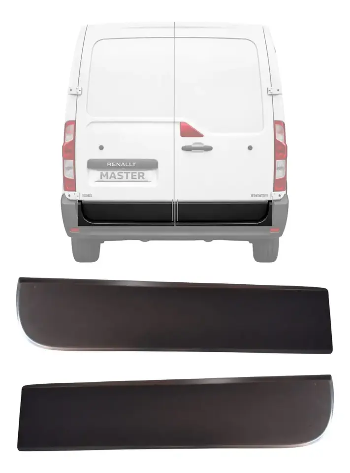 Par de molduras para puerta trasera - 2014-2026 - Lados derecho e izquierdo - Alternativo - Con grapas - Renault Master