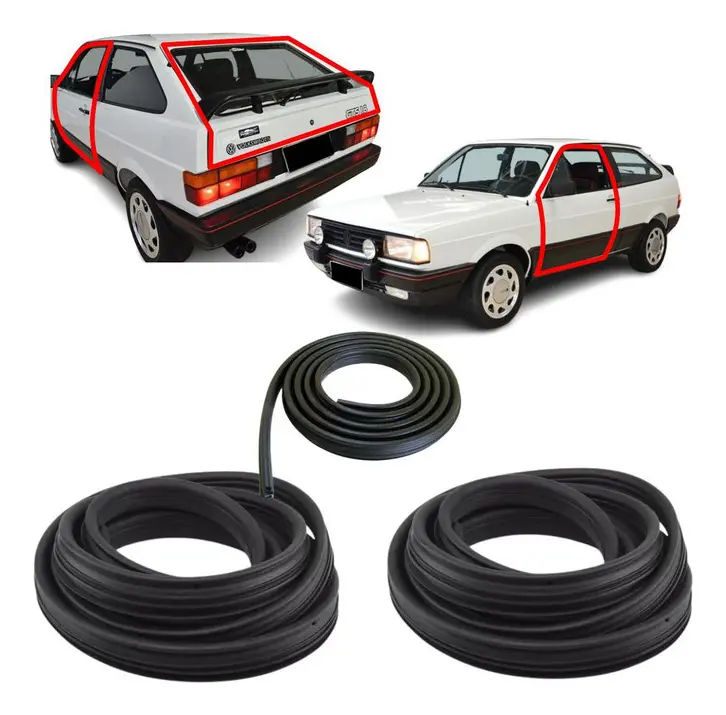 Juego de gomas de sellado para puertas y maletero - Gol GTS GTI Cuadrado (G1)