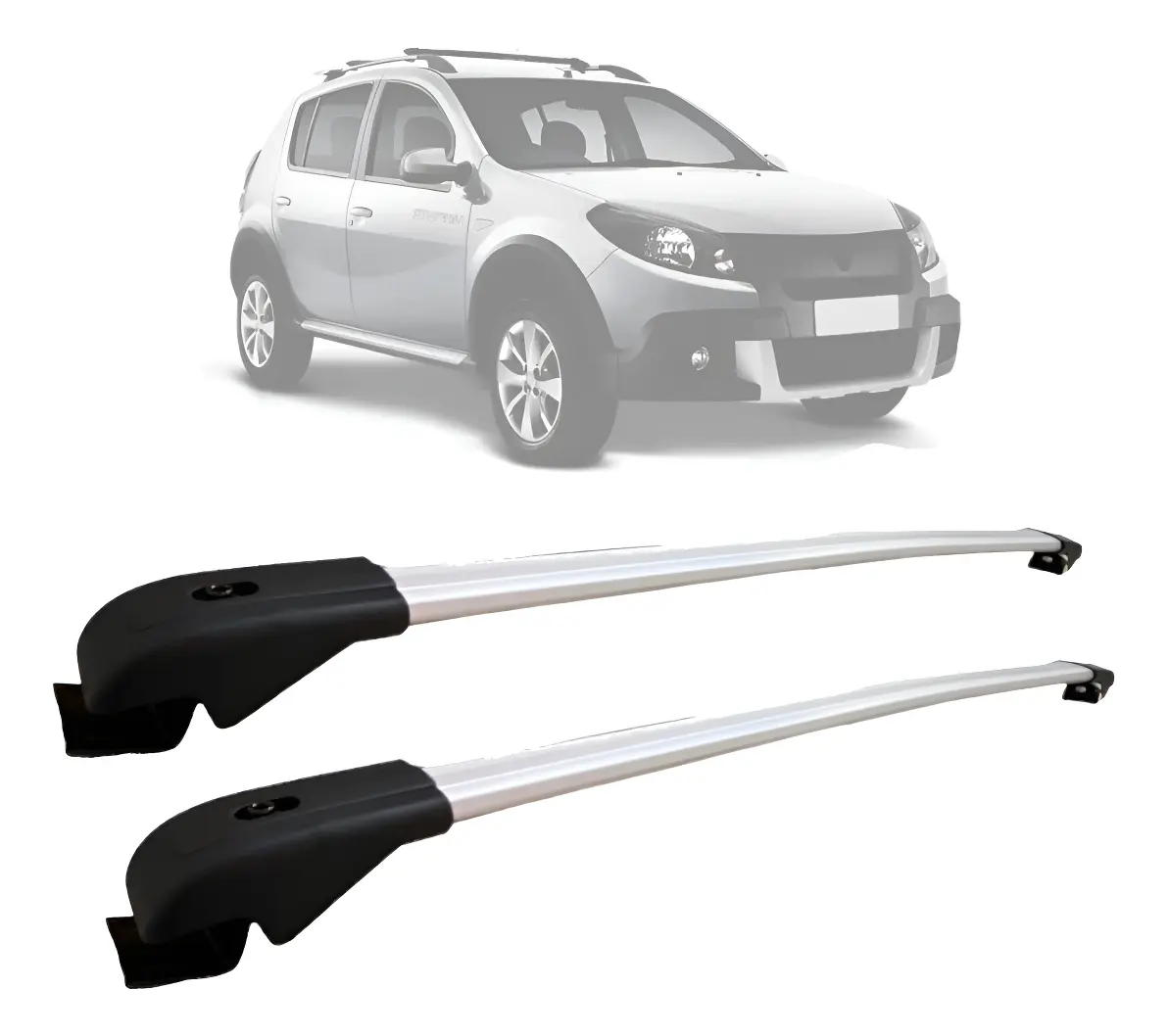 Barras transversales de techo para Renault Sandero Stepway (portaequipajes)