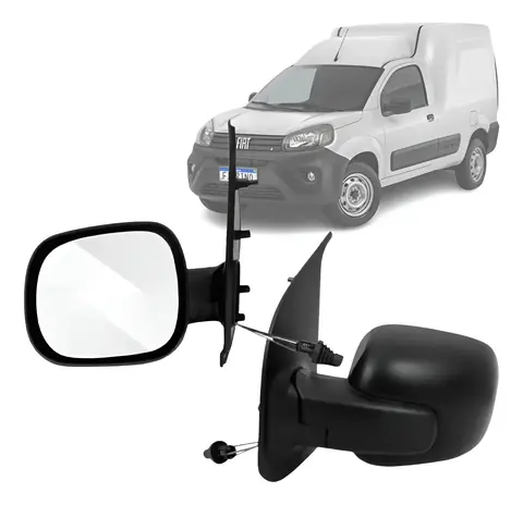 Espejo retrovisor para Fiat Fiorino lado derecho (2015-2024) con ajuste manual