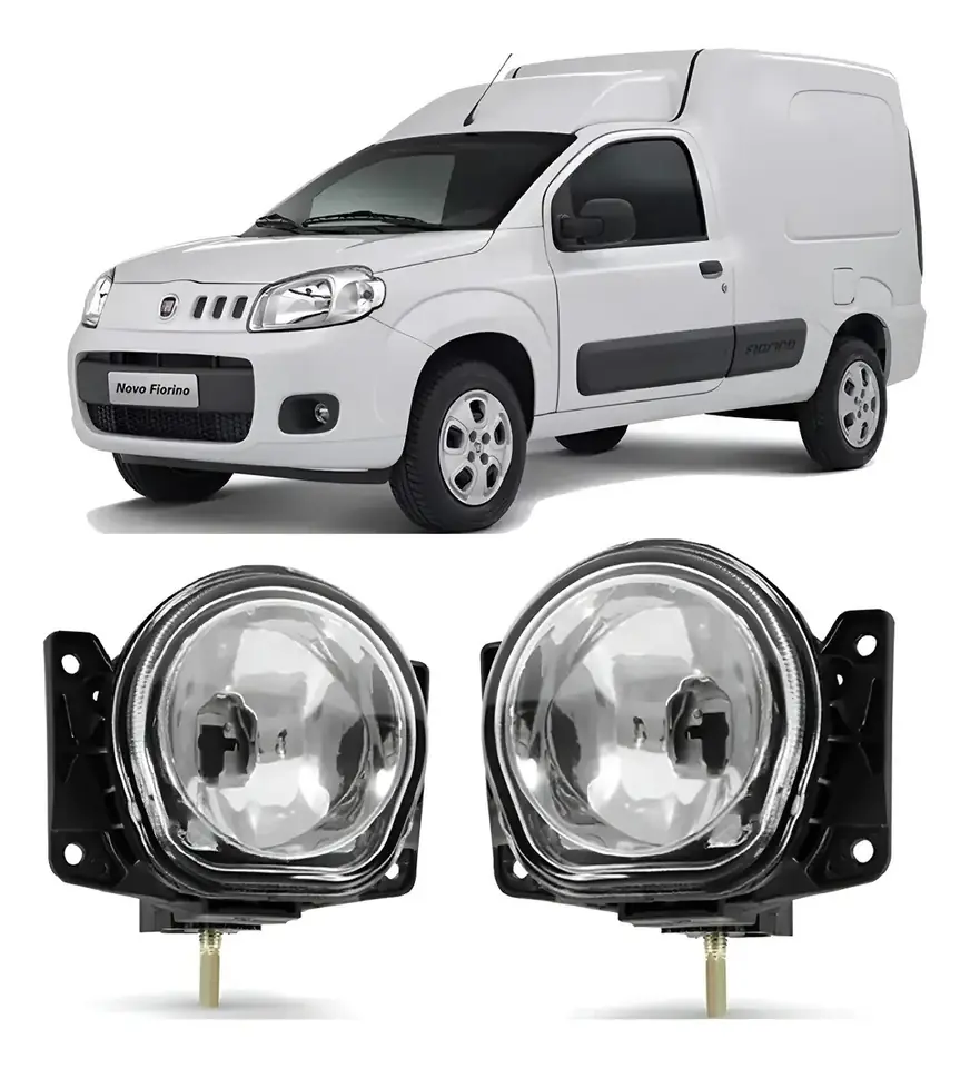 Par de faros auxiliares Fiorino 2014 15 16 17 18 2019 2020