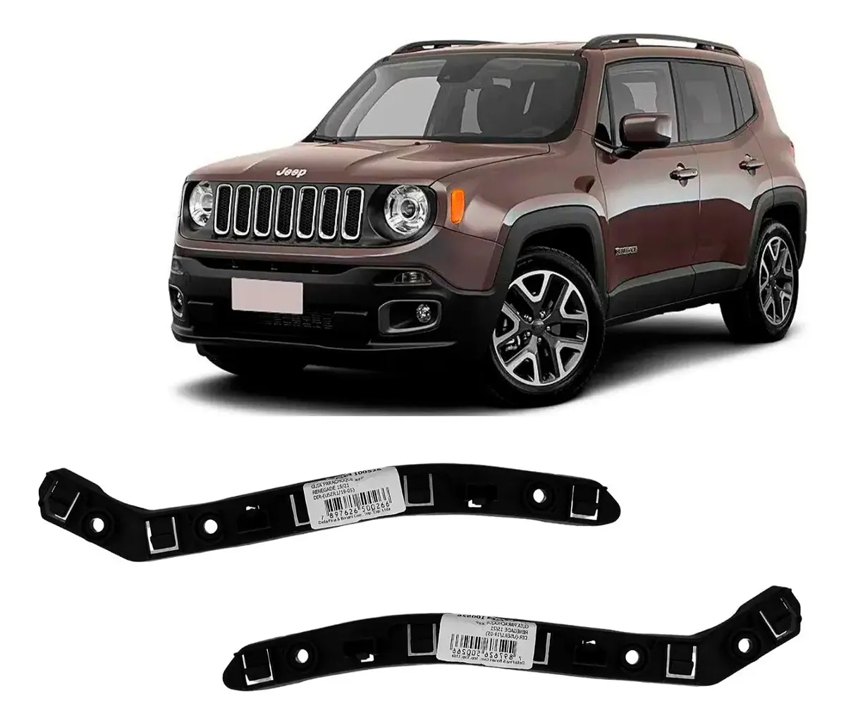 Par de guías de parachoques para Jeep Renegade 2015-2018