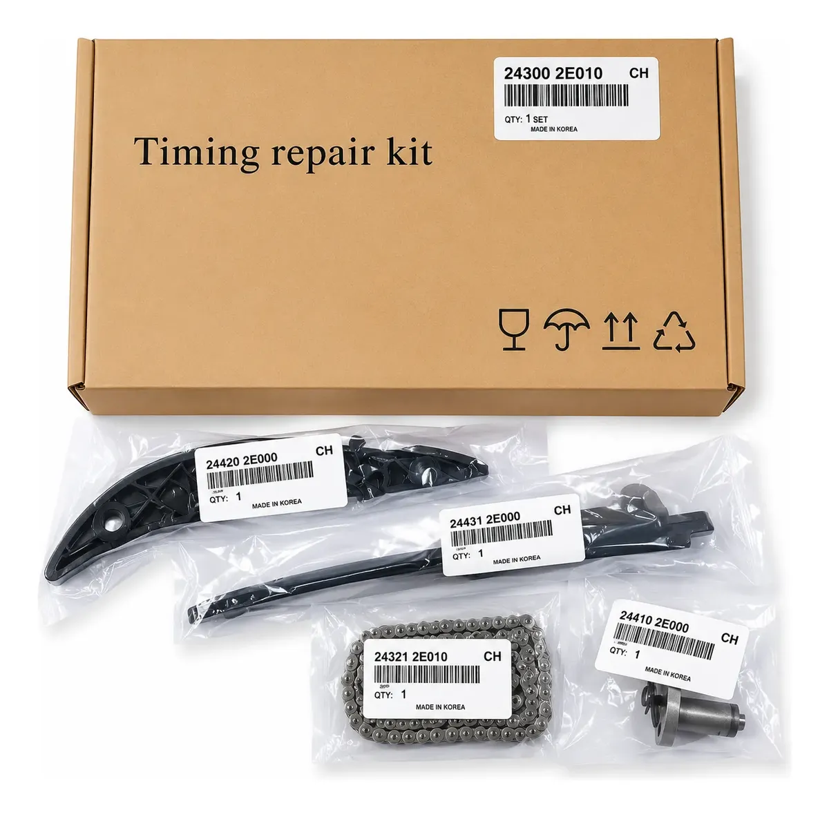 Kit de cadena para Creta, ix35, Elantra, Sonata, Tucson y Sportage