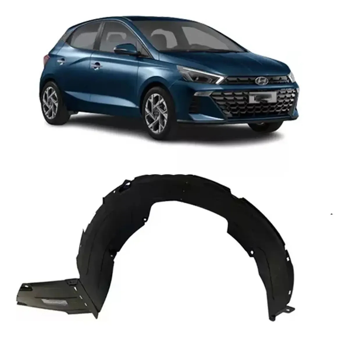 Guardabarros delantero derecho para Hyundai HB20 2023 2024 2025