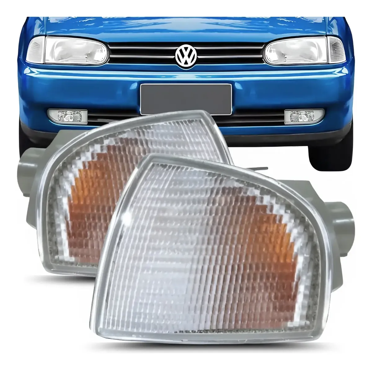 Juego de 2 señaleros delanteros cristal Volkswagen Gol, Saveiro y Parati G2 Bola – Encaje Cibié