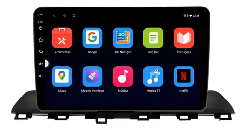 Sistema multimedia para New HB20 (2020-2024) – Android 14, 2 GB / 64 GB, CarPlay, pantalla de 9 pulgadas