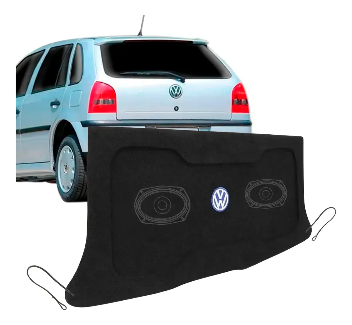 Tapa de Maletero con Alfombra Grafito para Volkswagen Gol G2 y G3 1996–2005