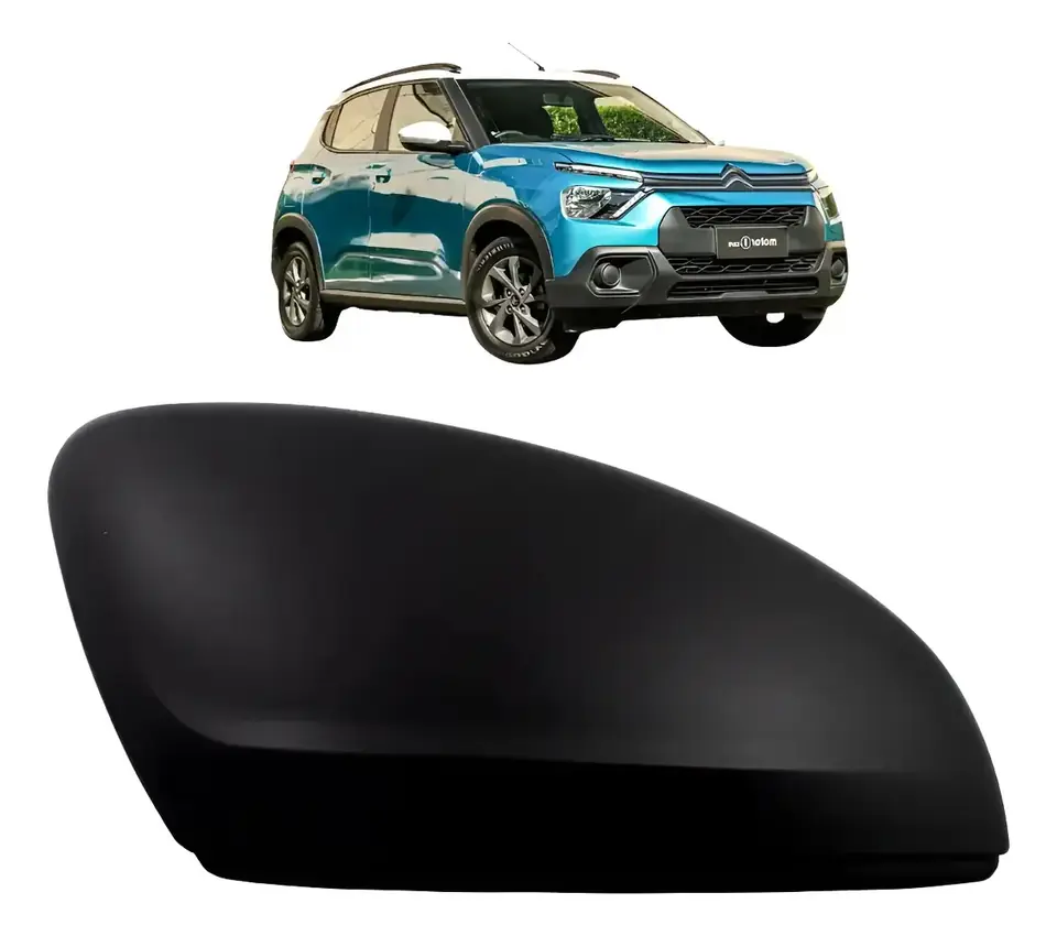 Carcasa de Espejo Retrovisor Derecho Citroën / Peugeot – Negro Mate Texturizado