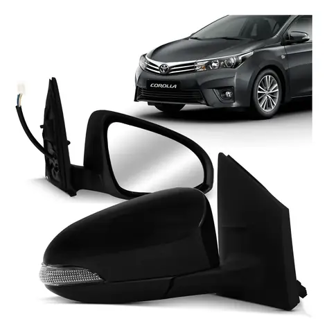 Espejo retrovisor para Corolla 2014-2019 eléctrico con luz de giro lado izquierdo