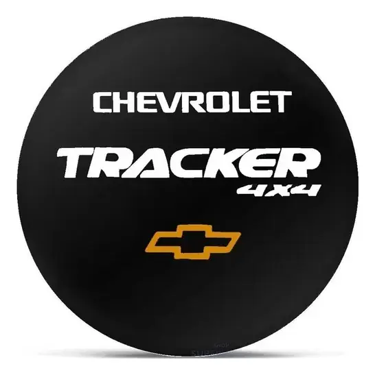 Funda para rueda de repuesto Tracker  (aros 15, 16, 17) con cable de acero y candado