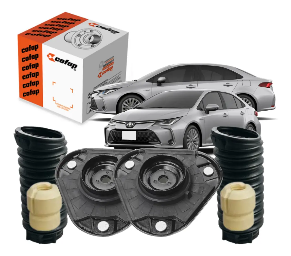 Kit de Cazoletas, Topes y Guardapolvos de Amortiguadores Delanteros Cofap – Toyota Corolla / Corolla Cross
