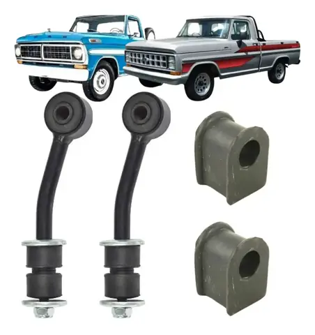 Kit de Bieletas y Bujes de Barra Estabilizadora Delantera Ford F1000 1984–1992