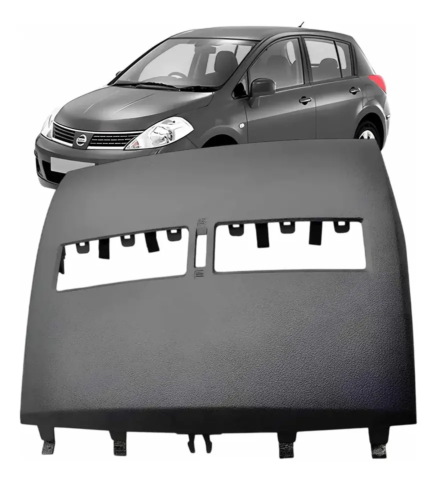 Tapa Superior de Panel Central para Nissan Tiida (2008 a 2013) Sin difusor