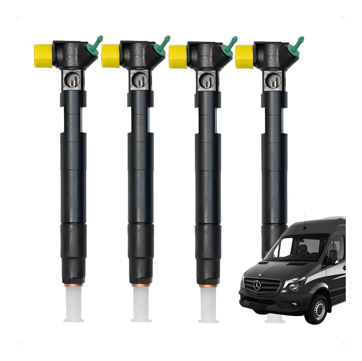 Kit de 4 inyectores de combustible para Sprinter 311/415/515 2.2 16v Euro V/28342997 / A6510704987