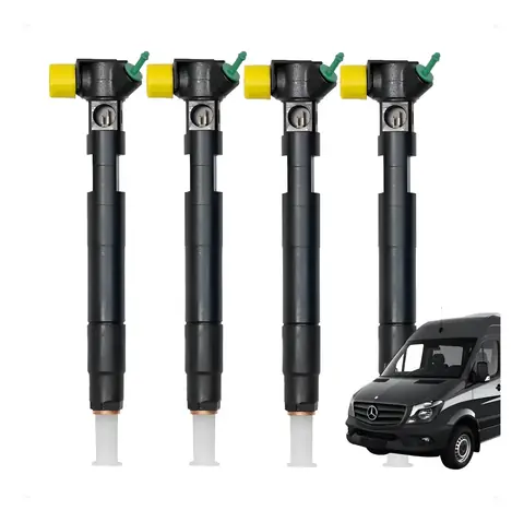 Kit de 4 inyectores de combustible para Sprinter 311/415/515 2.2 16v Euro V/28342997 / A6510704987