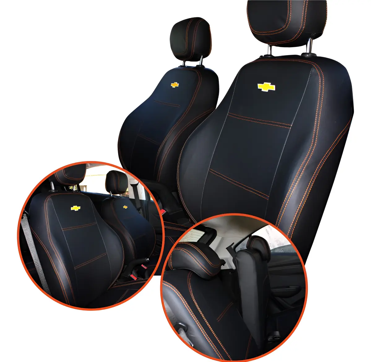 Fundas de Asiento Automotriz en Cuero para Chevrolet Onix / Nuevo Prisma