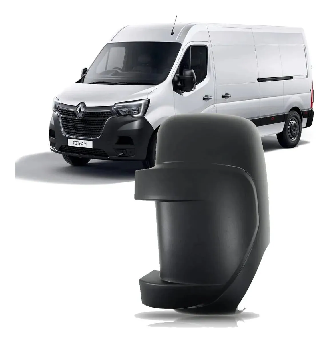 Carcasa de retrovisor izquierdo para Renault Master (brazo largo) 13/26