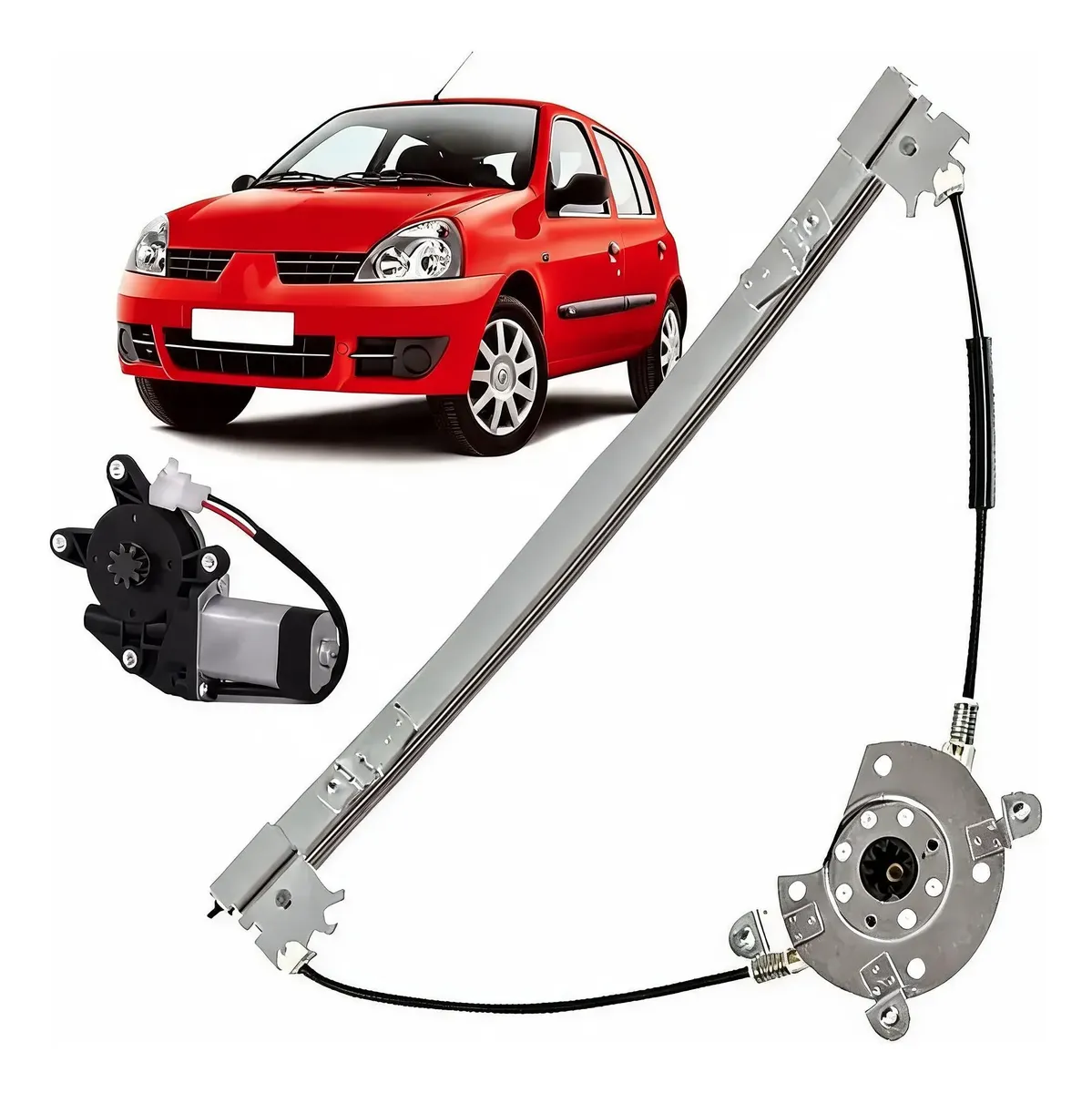 Máquina Levanta Vidrio Eléctrica con Motor para Renault Clio 1999–2016