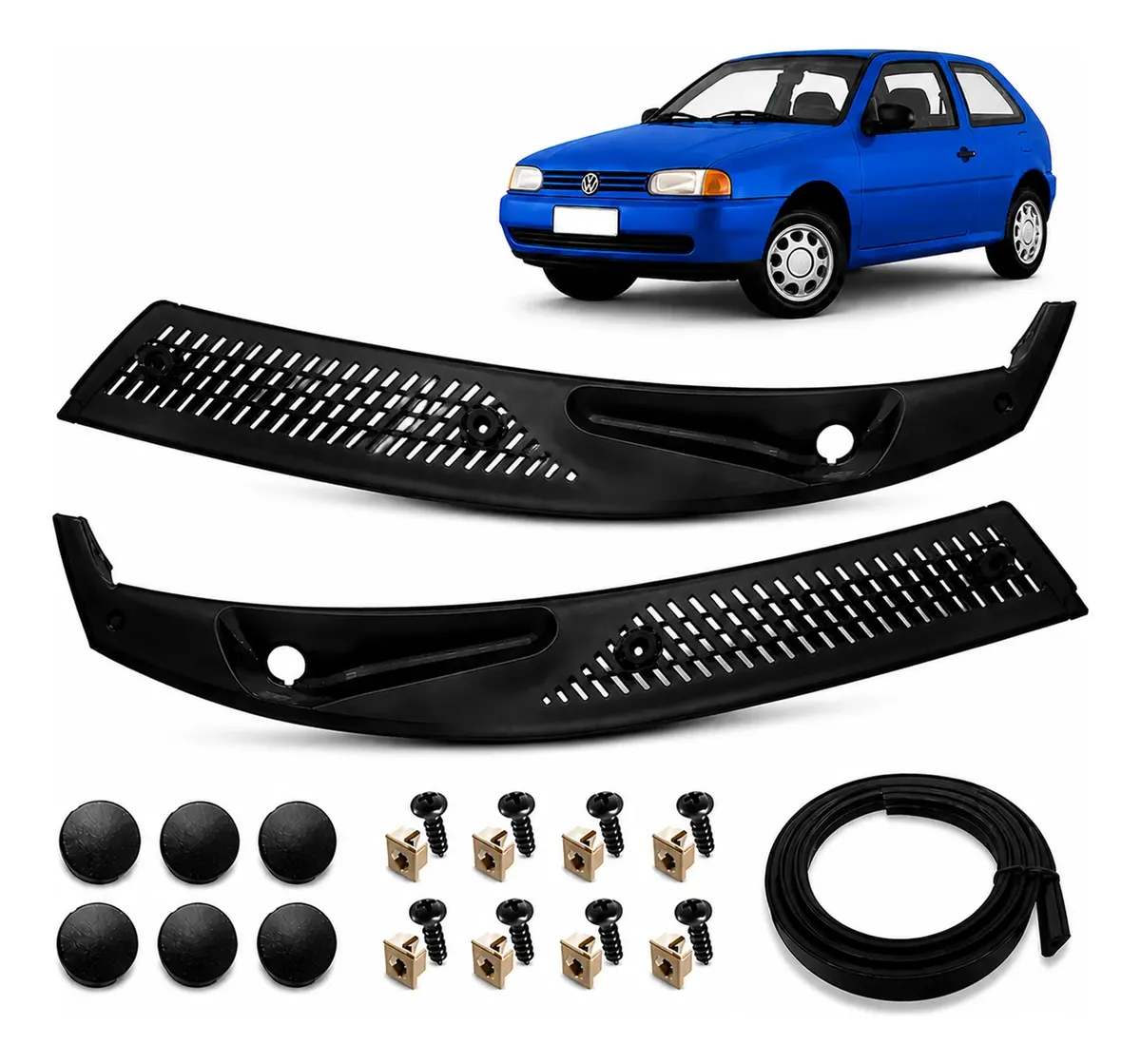 Juego de Rejillas Bajo Parabrisas (Churrasqueras) Volkswagen Gol G2