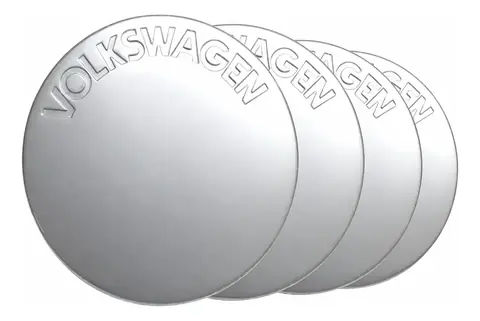 Juego de 4 Tapas Centrales para Llantas Orbital Volkswagen – Color Plata