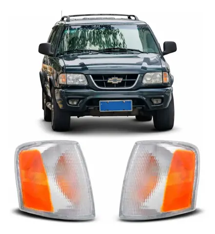 Par de luces de giro delanteras para S10 Blazer 95 96 97 a 00, color ámbar