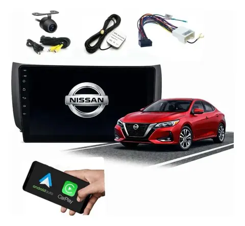 Central Multimedia Android 15 de 10” para Nissan Sentra 2014-2022 – CarPlay y Android Auto Inalámbricos