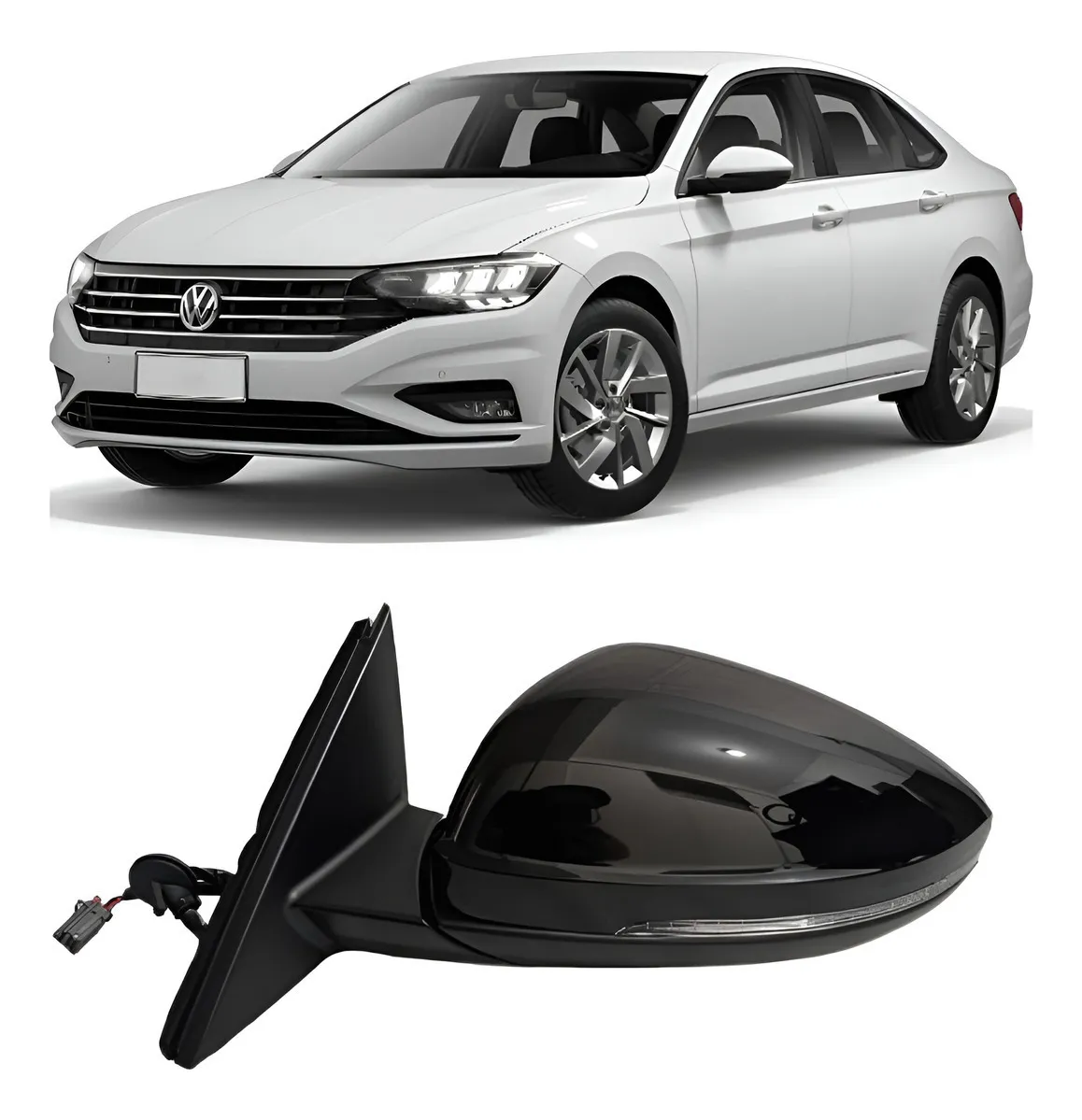 Espejo retrovisor eléctrico Jetta 2019 2020 2021 térmico con luz de giro