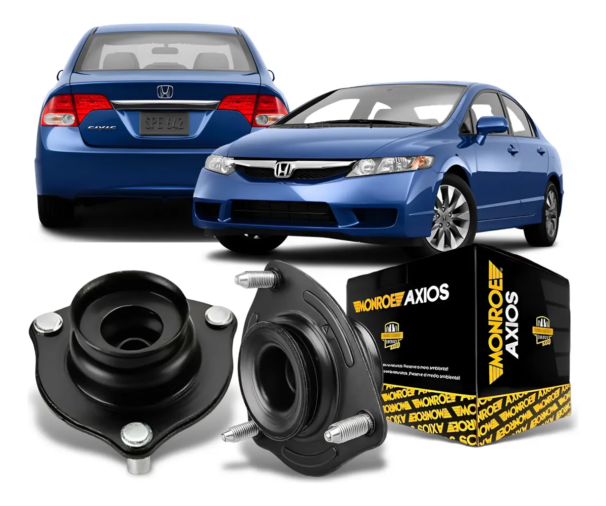 Par de soportes de amortiguador delantero para Honda New Civic 2007-2008