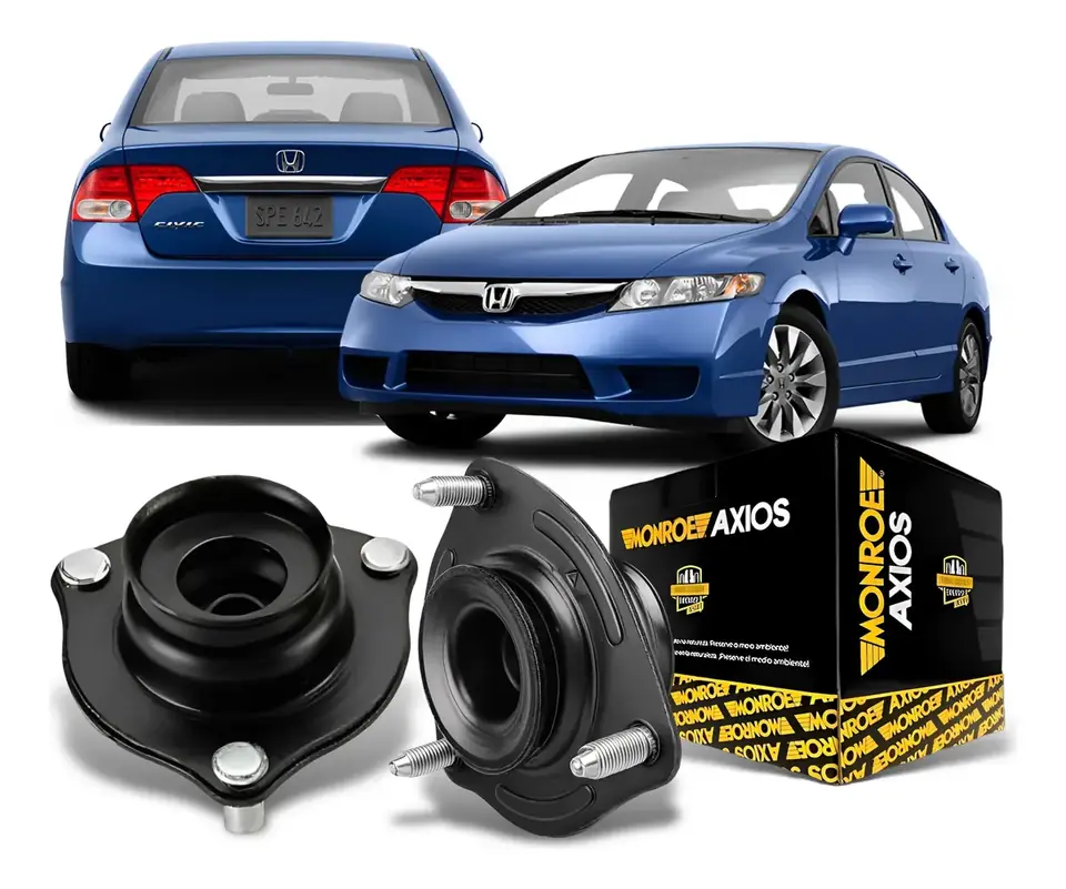 Par de soportes de amortiguador delantero para Honda New Civic 2007-2008