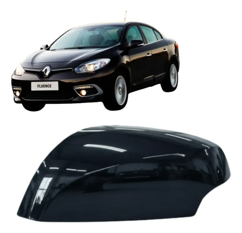 Carcasa de retrovisor lisa Renault Fluence 2010-2018 (lado conductor)