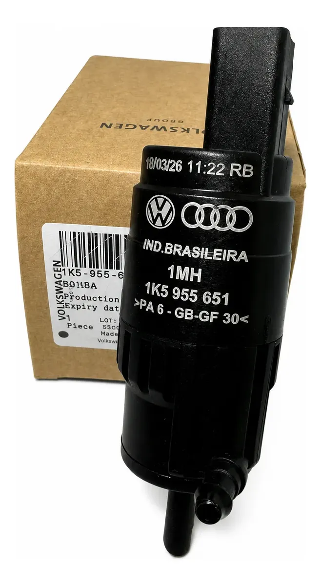 Bomba de Agua del Limpiaparabrisas Delantero Volkswagen 1K5955651