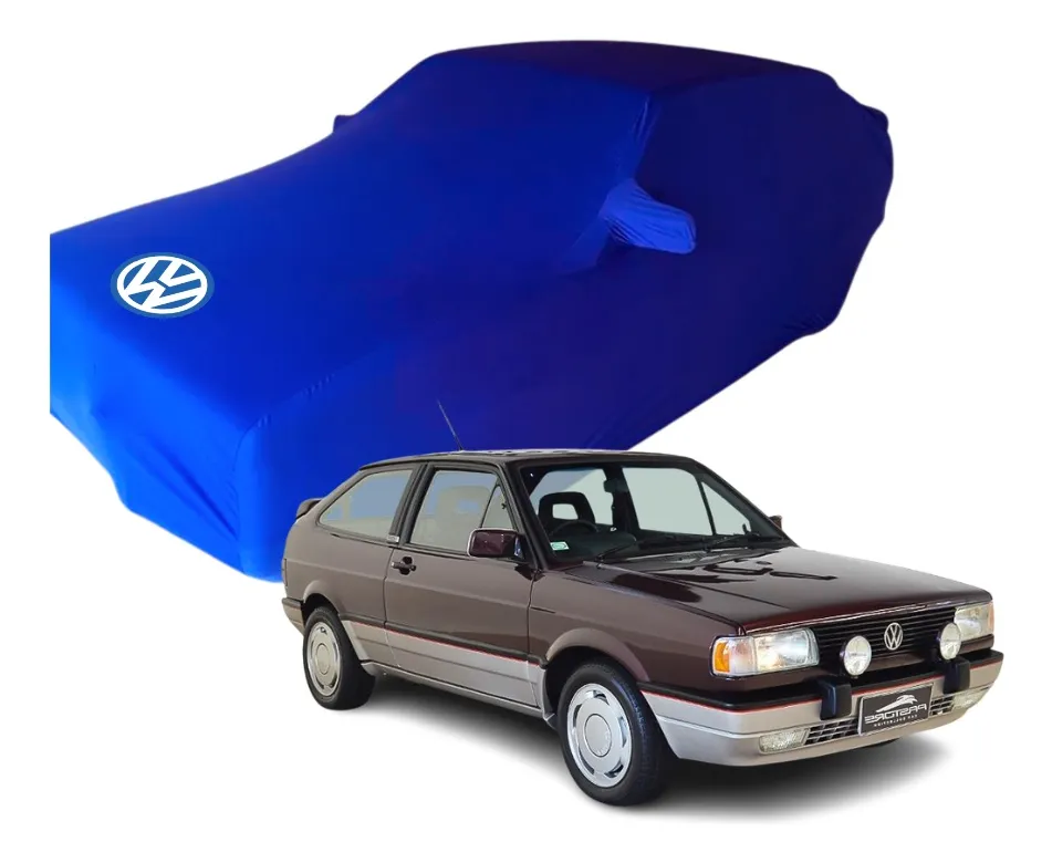 Funda de Asiento de Tela Negra para Volkswagen Gol Cuadrado – Helanca Lycra