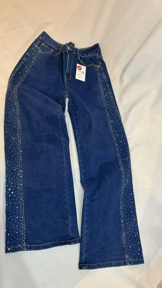 Jeans Wide Led Brillo