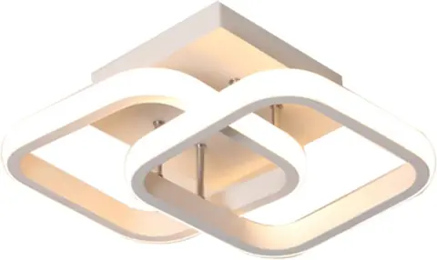 Aplique de techo con luz led estilo nórdico minimalista - modelo cuadros