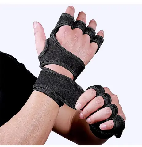 Guantes Fitness con muñequera de soporte