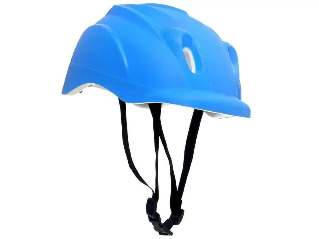 Casco infantil de protección celeste 26 x 20 cm.