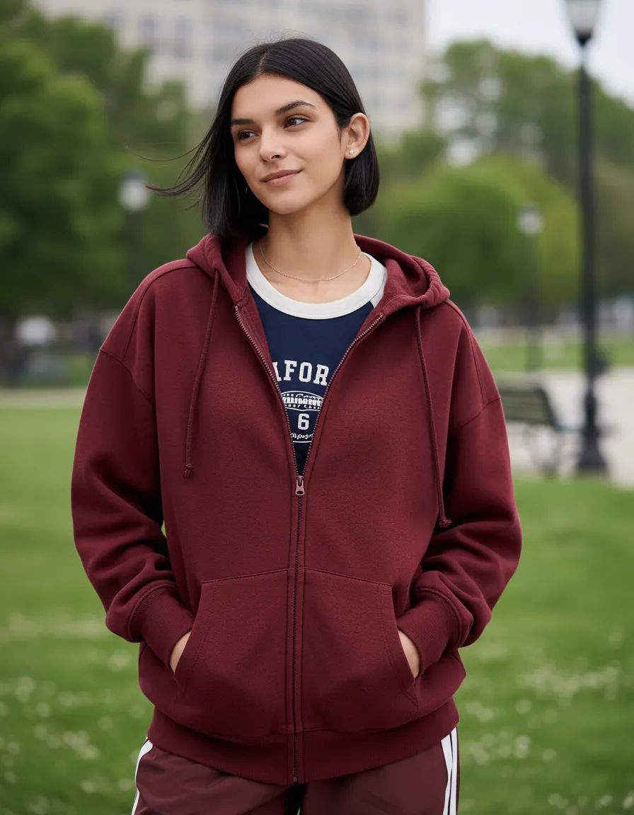 Campera deportiva afelpada