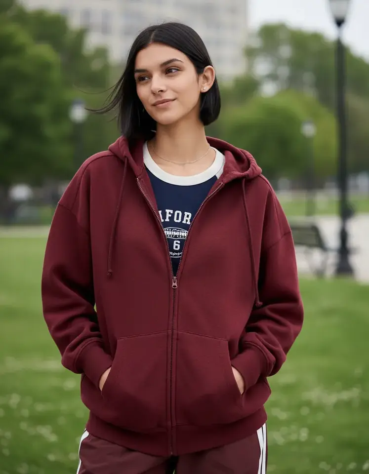 Campera deportiva afelpada