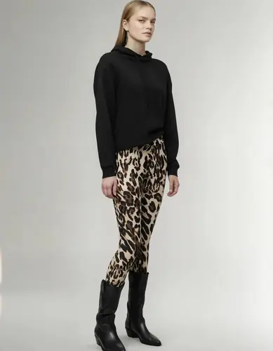 Calza Leggings Animal Print Leopardo Skinny Chupin