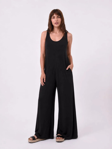 Enterito Mono Monoprenda Jumper Negro Liso M