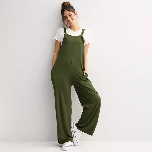 Enterito Mono Jumper Monoprenda Jardinero Verde L
