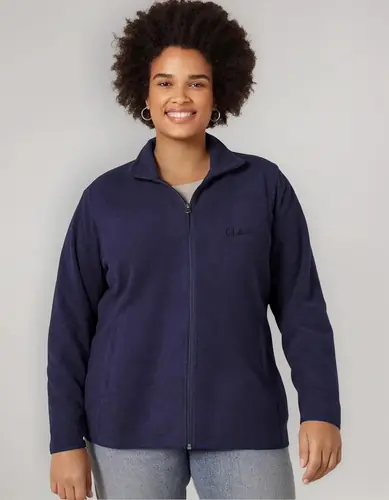 Campera Micropolar Abrigo Polar Azul Marino M