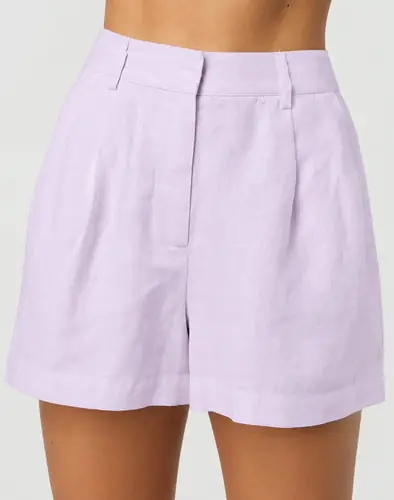 Short Bermuda Lino Lila M