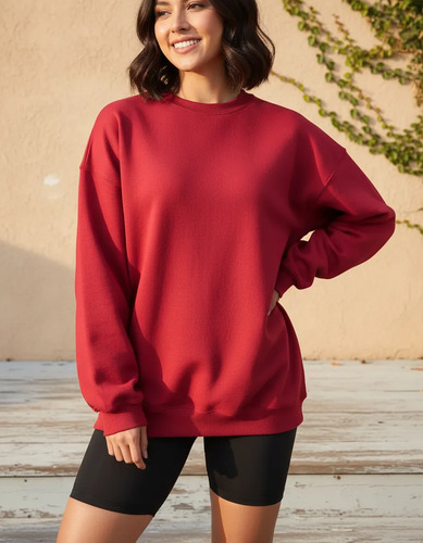 Buzo Deportivo De Algodón Para Mujer - Felpa M Rojo