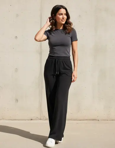 Pantalón Recto Para Mujer  Sport Spandex Negro S