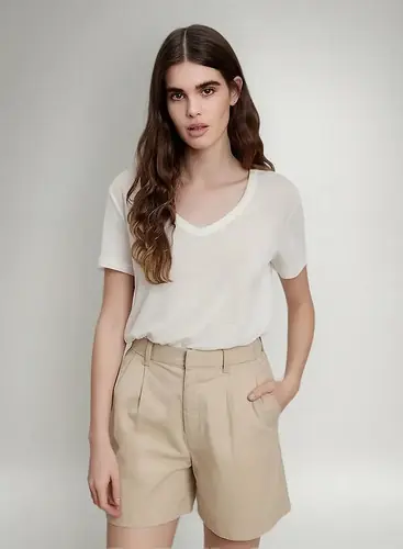 Short Bermuda Lino Beige S