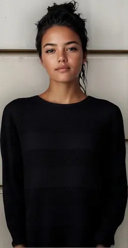 Sweater Tejido Hilo Acrílico Buzo Liviano Negro Xl