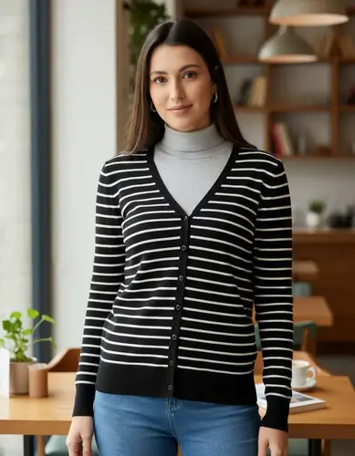 Cardigan Rayados Sacos